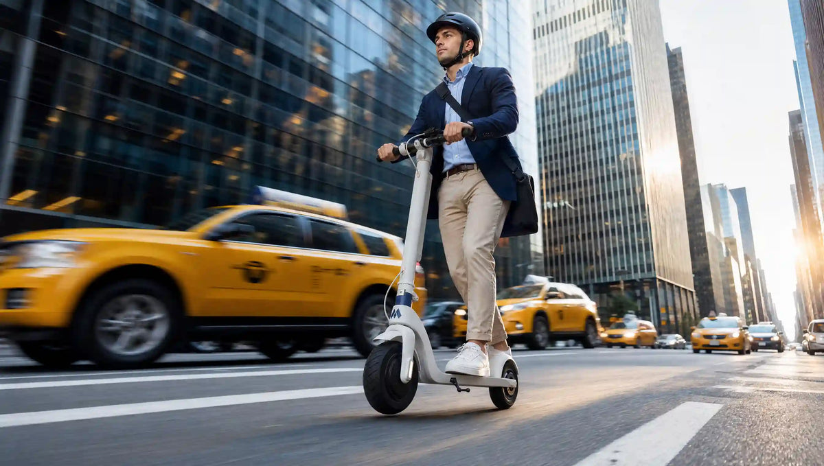 Header image for Metro America's 2026 guide to choosing a commuter electric scooter for New York City