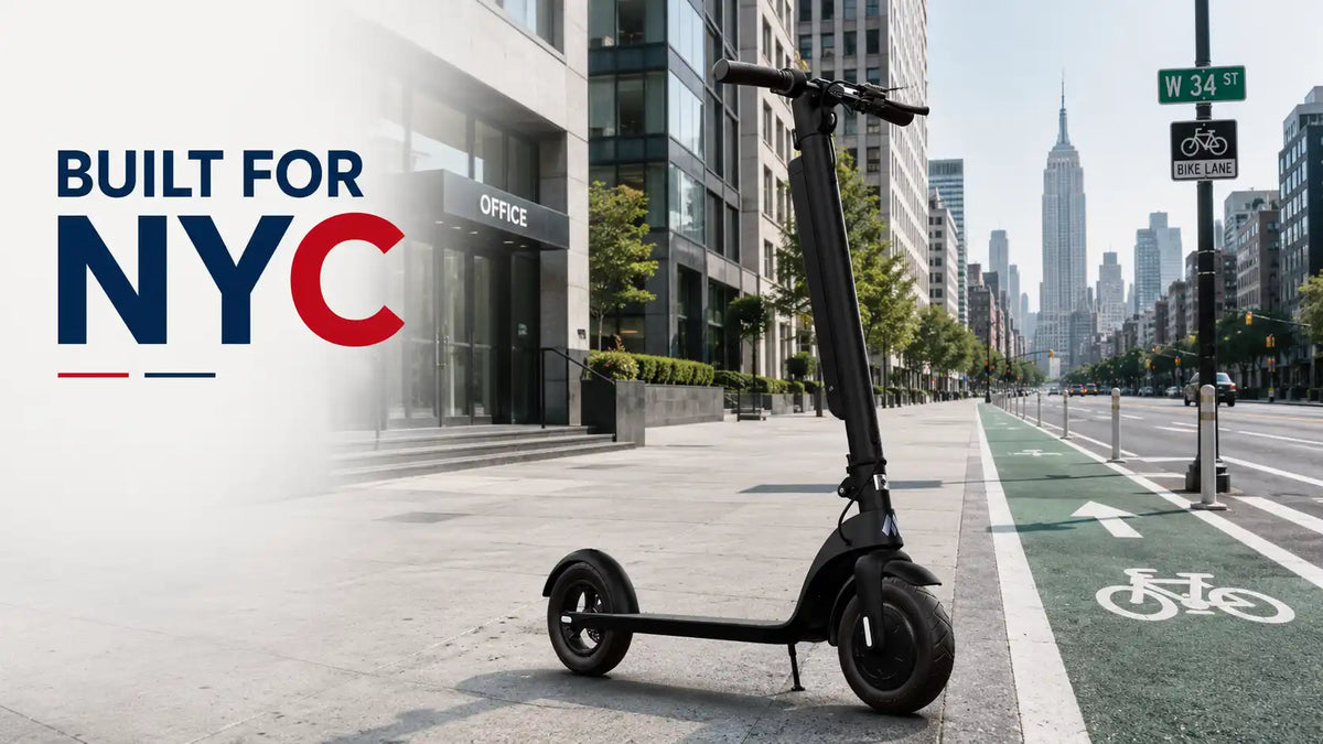 Header image for Metro America's complete Manhattan commuter guide to riding an electric scooter in New York City